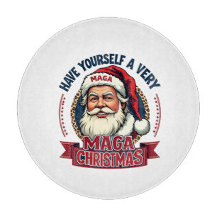 Have Yourself a very Maga Christmas Trump Won  Cutting Board