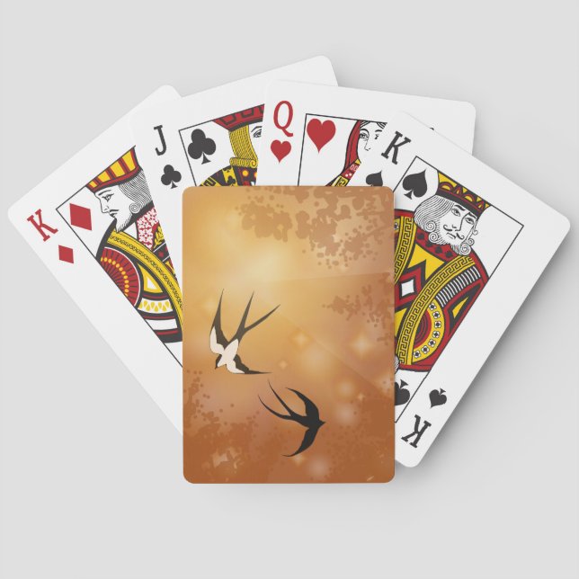 Haven Song - Pair of Swallows Playing Cards (Back)