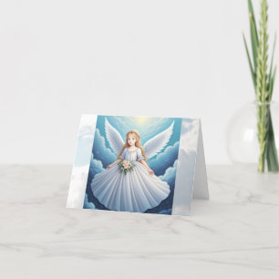Havenly Angel Folded Thank You Card