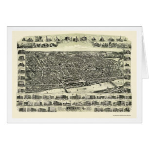 Haverhill, MA Panoramic Map - 1893