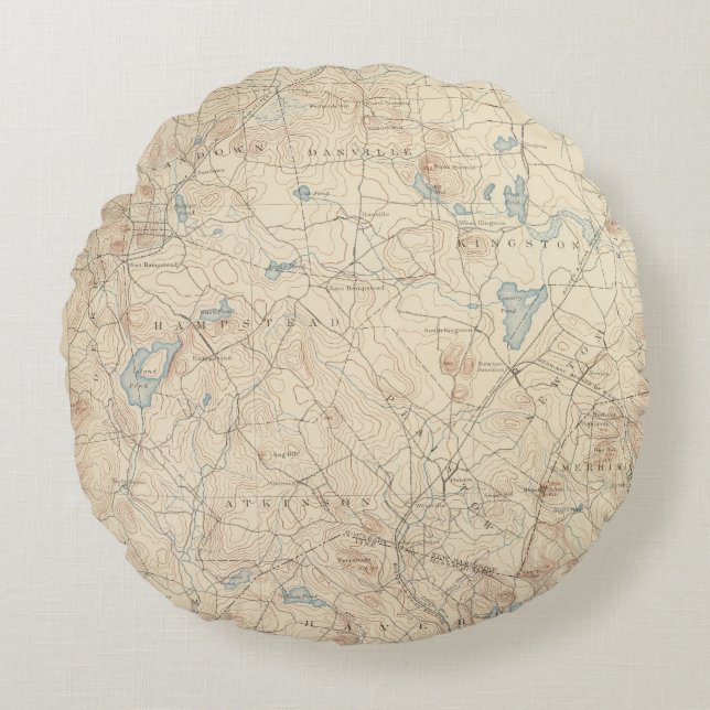 Haverhill, Massachusetts Round Pillow (Front)
