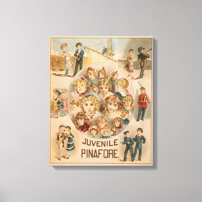 Haverly's New York Juvenile Pinafore Theatre Canvas Print (Front)