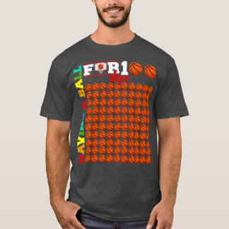 Having A Ball For 100 Days Of School Basketball Fa T-Shirt