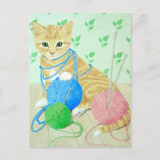 Having a ball! postcard