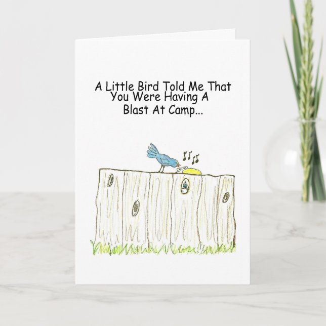 Having A Blast At Camp Greeting Card (Front)