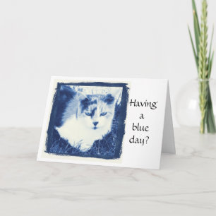 Having a blue day? card