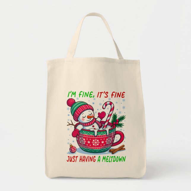 Having A Meltdown Tote Bag (Front)