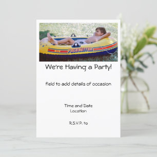 Having a Party  Invitation