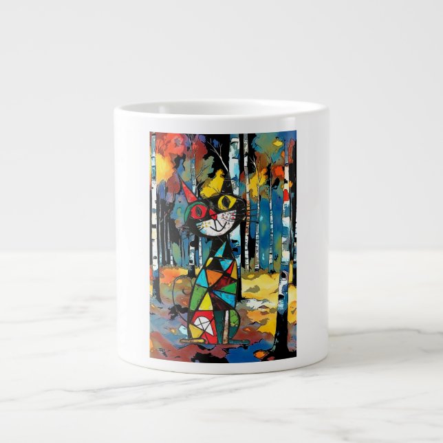 Having An Abstract Kinda Day Large Coffee Mug (Front)