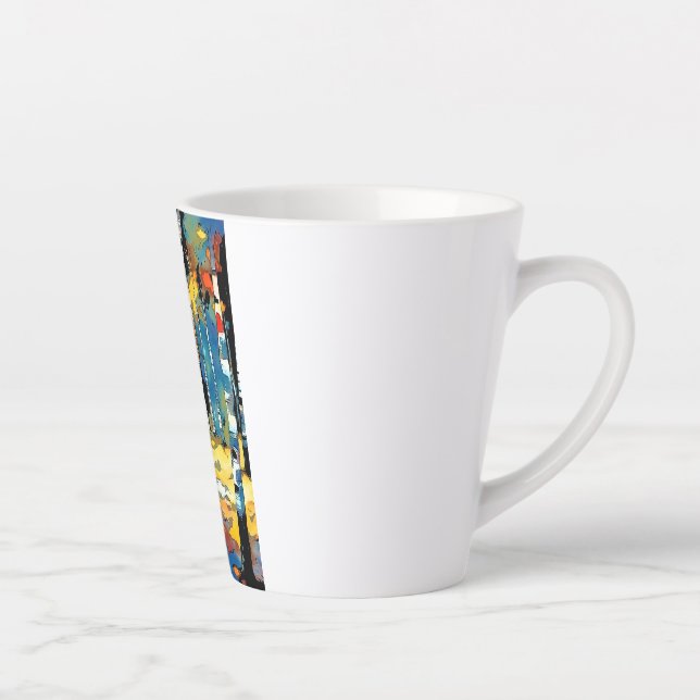 Having An Abstract Kinda Day Latte Mug (Right)