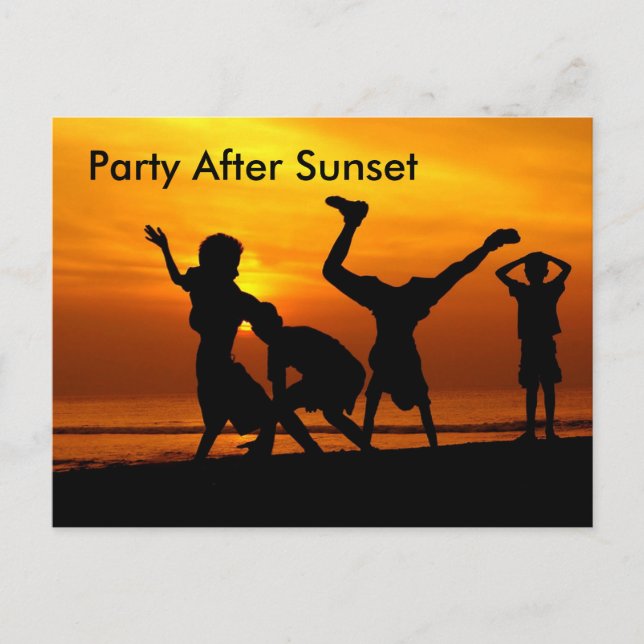 Having Fun Invitation Postcard (Front)