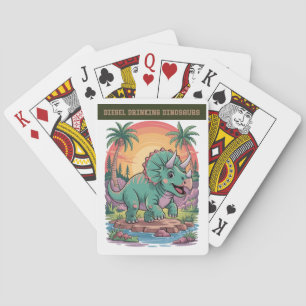 Having fun playing cards