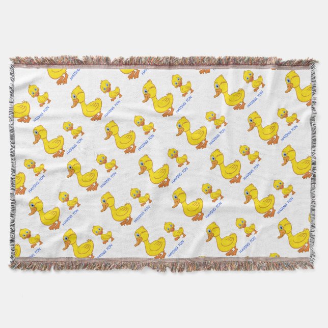 Having Fun Throw Blanket (Front)