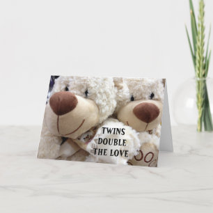 HAVING TWINS DOUBLES THE MEMORIES/JOY CARD