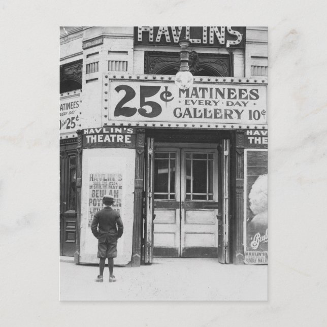 Havlin's Theatre, 1910 Postcard (Front)