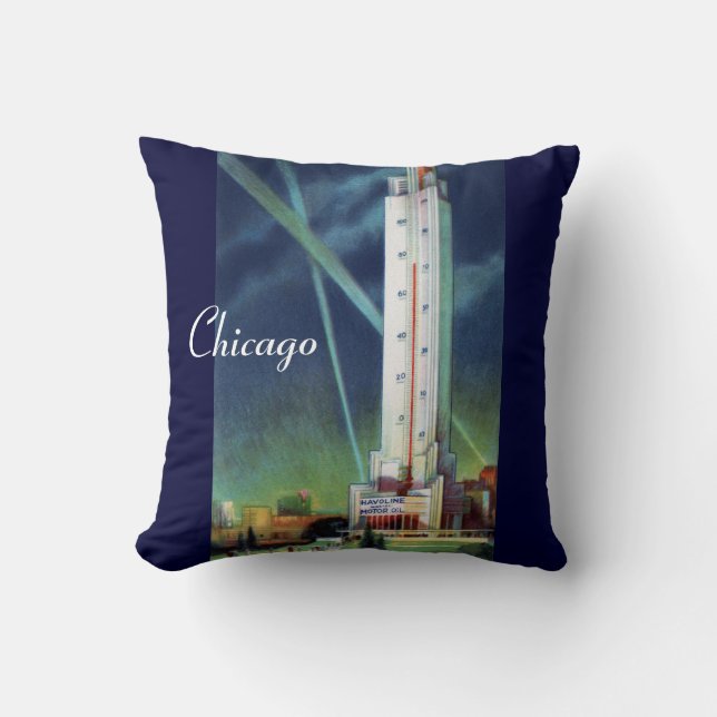 Havoline Thermometer Throw Pillow (Front)