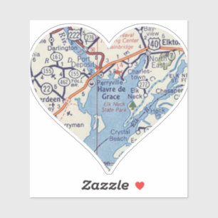 Havre de Grace Vintage Map