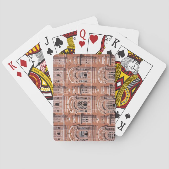 Hawa Mahal (Palace of Winds), Jaipur 2 Playing Cards (Back)