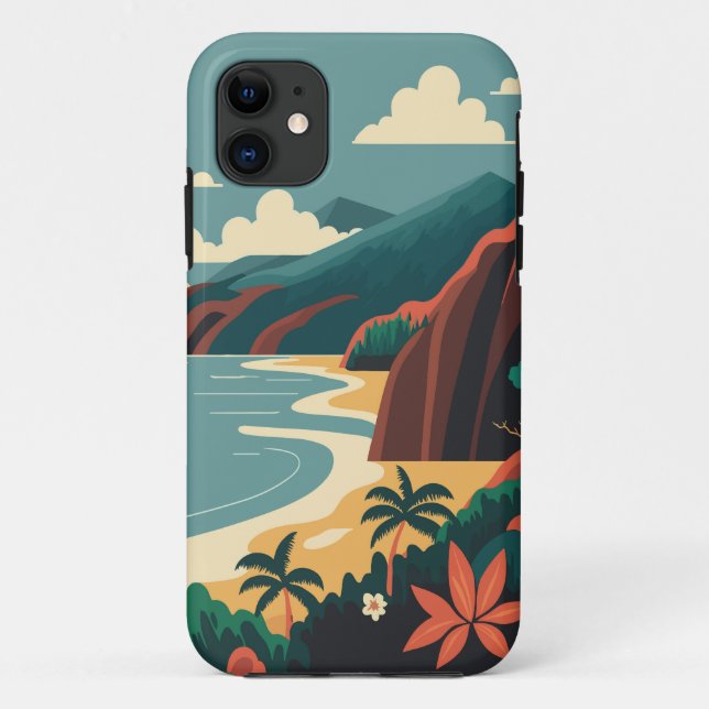  Hawai Seascape Case-Mate iPhone Case (Back)