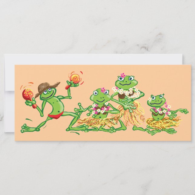 Hawaian party invitation (Front)