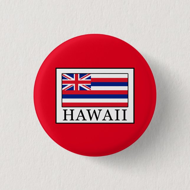Hawaii 1 Inch Round Button (Front)