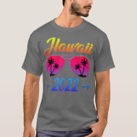 Hawaii 2022 Hawaiian Beach Cool Glasses Vacation M