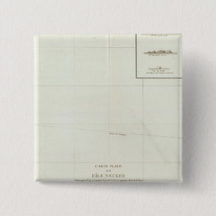 Hawaii 2 Inch Square Button