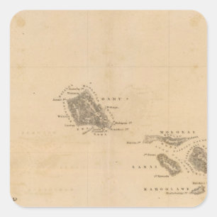 Hawaii 3 square sticker