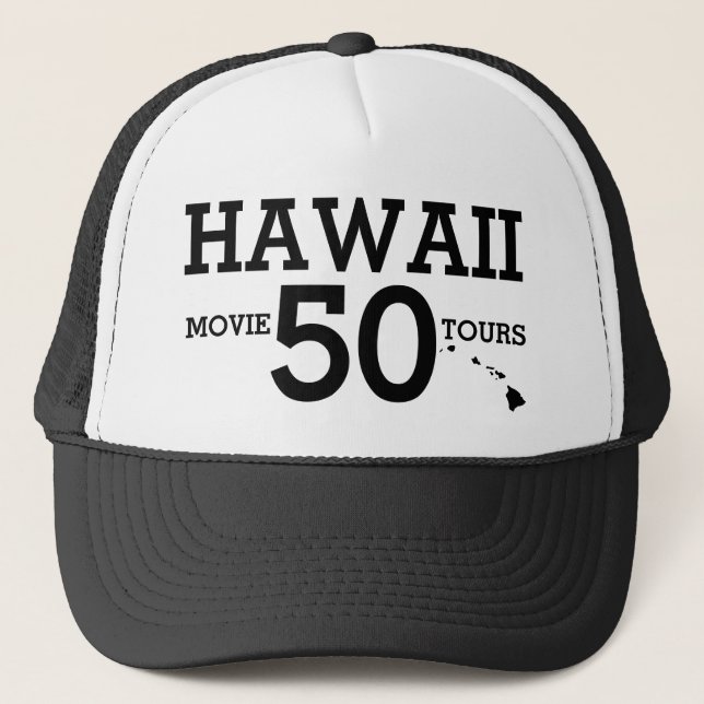 HAWAII 50 MOVIE TOURS TRUCKER HAT (Front)