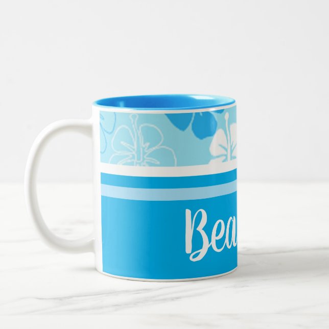 Hawaii Aloha Collection Two-Tone Coffee Mug (Left)