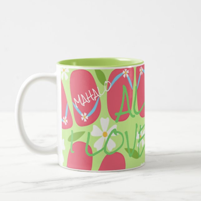 Hawaii Aloha Collection- Two-Tone Coffee Mug (Left)