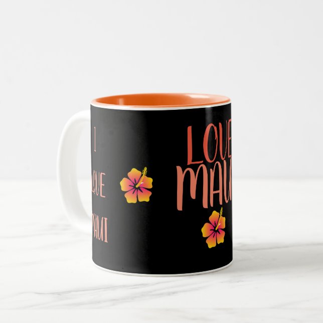 Hawaii Aloha Collection - Two-Tone Coffee Mug (Front Left)