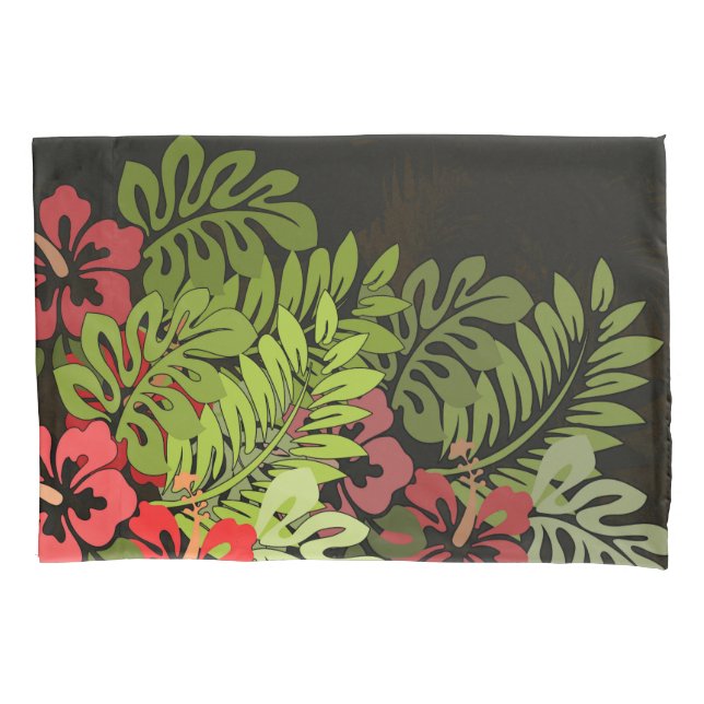 Hawaii Aloha Flower Art Print Pillowcase (Front)