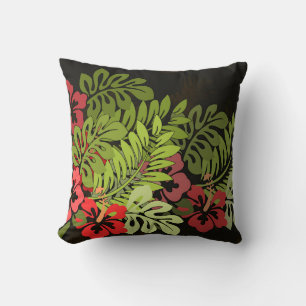 Hawaii Aloha Flower Art Print Throw Pillow