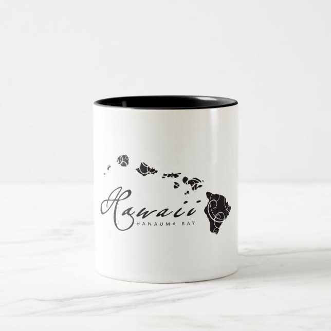 Hawaii Aloha Islands Two-Tone Coffee Mug (Center)