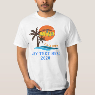 Hawaii Aloha Palm Tree Beach T-Shirt