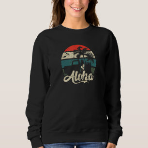 Hawaii Aloha Retro Sunset Oahu Waikiki Maui Kona H Sweatshirt
