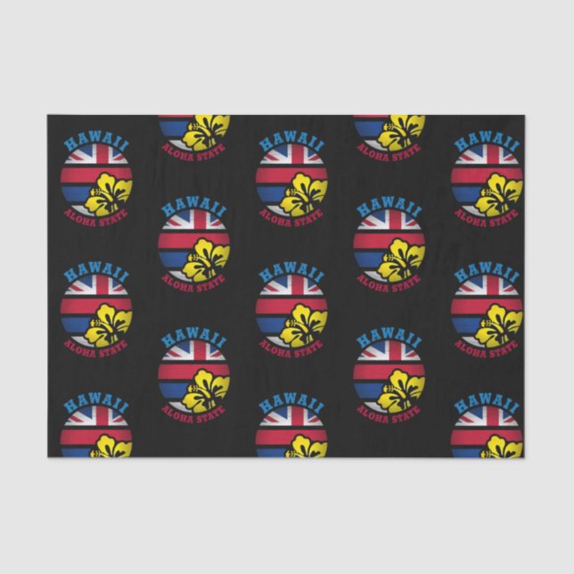 HAWAII ALOHA STATE FLAG TISSUE PAPER (Front)