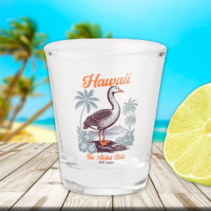 Hawaii Aloha State Goose Souvenir Shot Glass