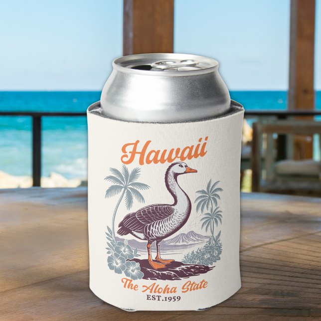 Hawaii Aloha State Wild Goose Design Can Cooler (Creator Uploaded)