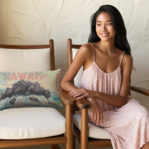 Hawaii Aloha Vibes - Vintage Postcard & Watercolor