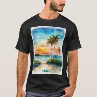 Hawaii Aquarelle Peinture TShirt