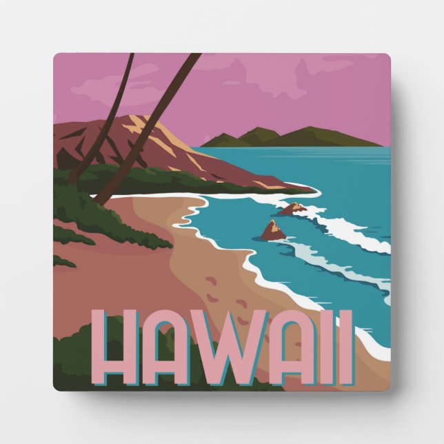 Hawaii Background   Plaque (Front)