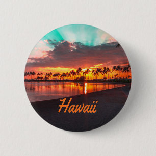 Hawaii Beach Hawaiian Islands 2 Inch Round Button