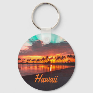 Hawaii Beach Hawaiian Islands Keychain