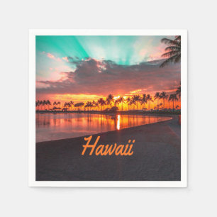 Hawaii Beach Hawaiian Islands Napkin