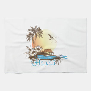 Hawaii Beach Hut Kitchen Towel