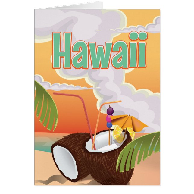 Hawaii beach vacation poster (Front)