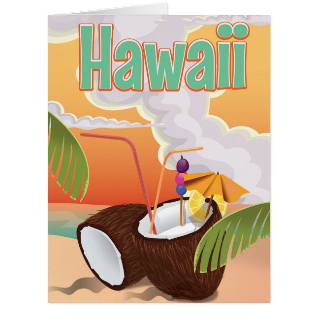 Hawaii beach vacation poster (Front)