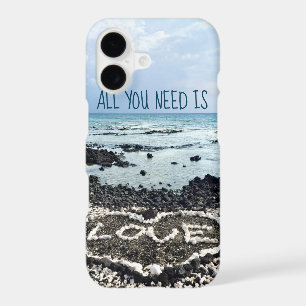 Hawaii Black Sand Beach Love Coral Heart Citation